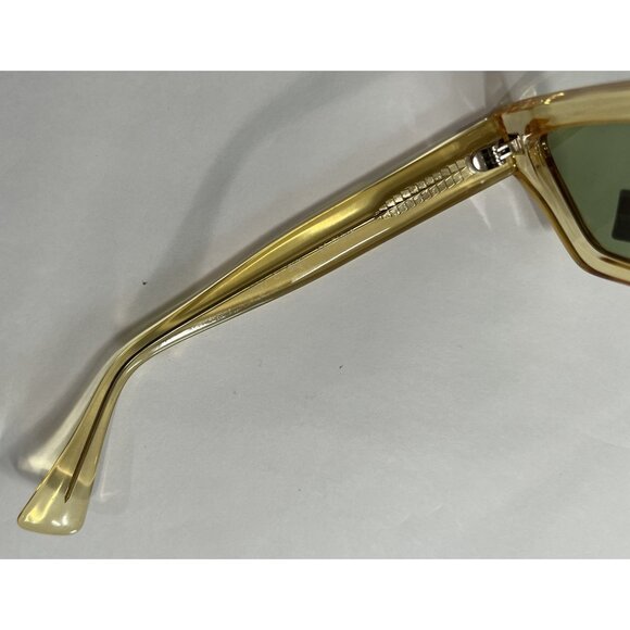 Ryan Simkhai Eyeshop Ivy Sunglasses in Transparent Yellow Green Lens - Picture 5 of 5